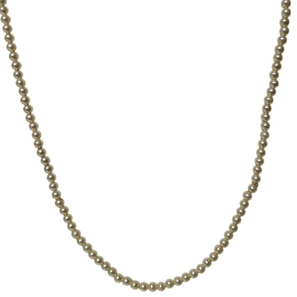 Vintage Faux Pearl Necklace Retro Elegant Classic Minimalist 50s 60s Jewelry